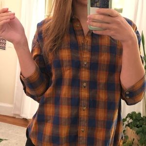 Madewell Westward Arden Plaid Shirt S